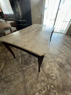 Large Marble Dining Table