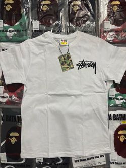 BAPE x Stüssy White Graphic T-Shirt