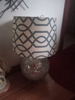 Glass Lamp Turns On On The Top An Bottom 