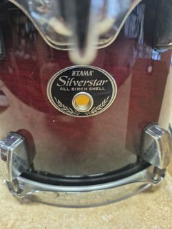 Tama Silverstar All Birch Shell 10" Rack Tom Drum With Mount