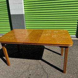 Solid wood dining table