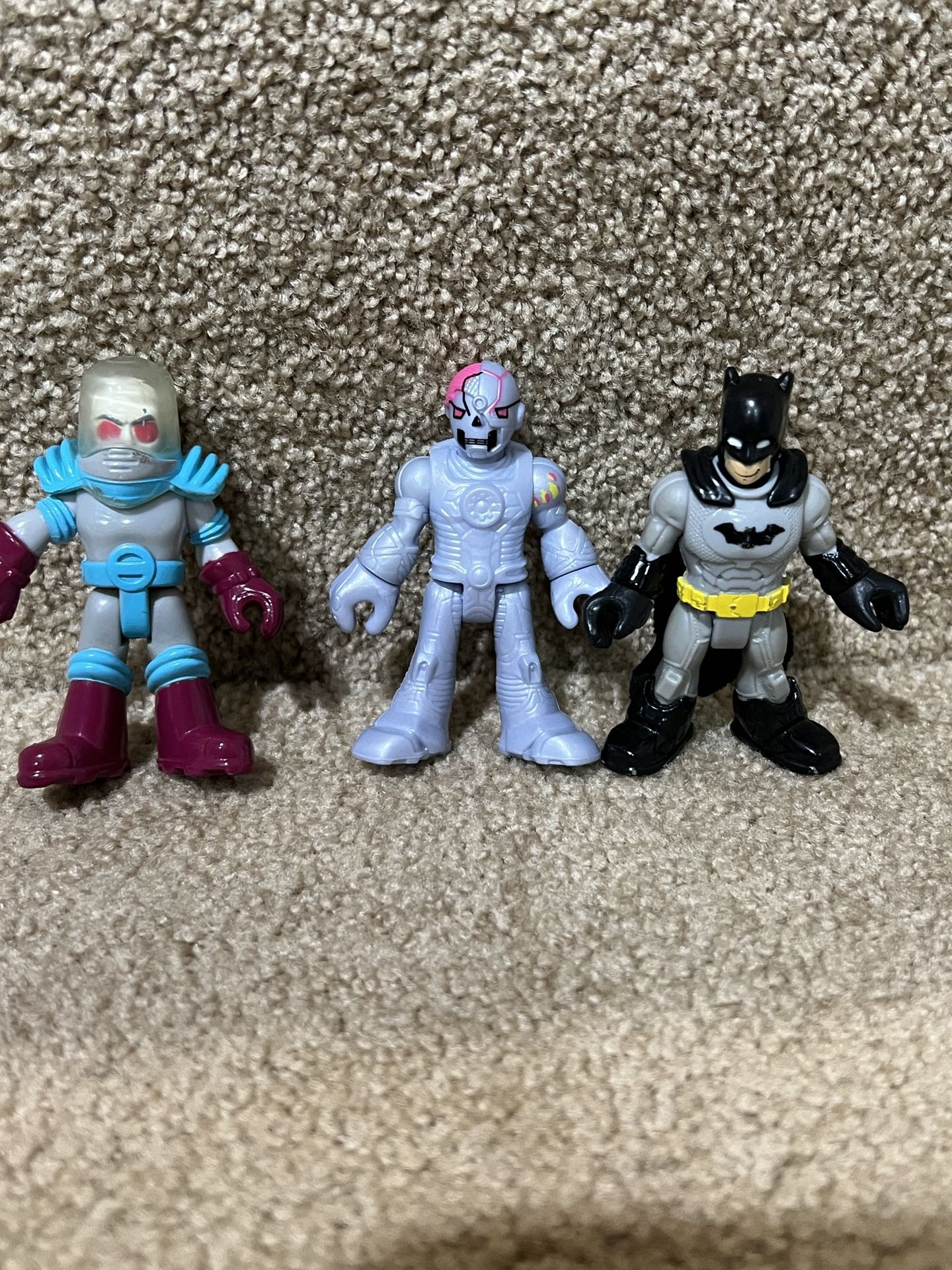 Imaginext lot of 3 figures DC Comics Batman Cyborg Mr Freeze