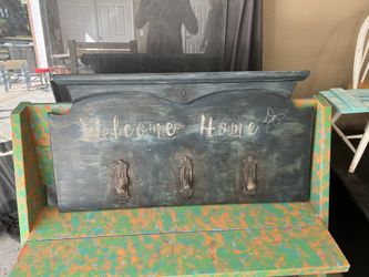 Antique Entry Way Coat Rack