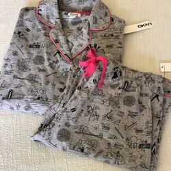 DKNY Women’s Gray Graffiti Pajama Set