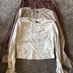 XS Long Sleeve Cropped SHEIN Shirts 