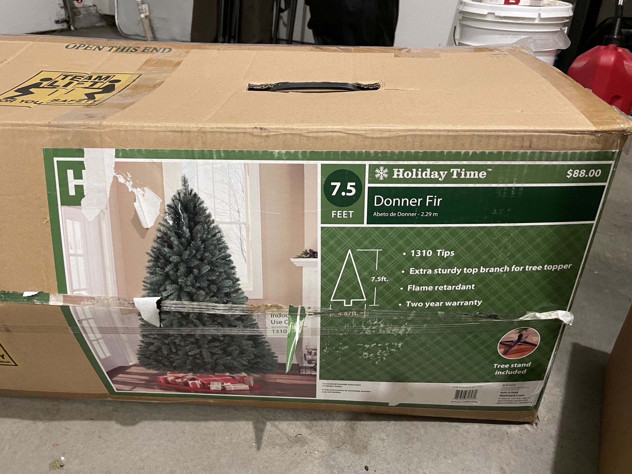 Christmas Tree and Box Of Lights