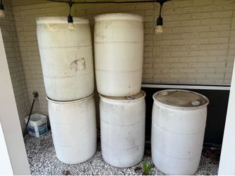 55 Gallon Water Barrels for Sale