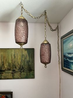 Mid century shop modern swag light