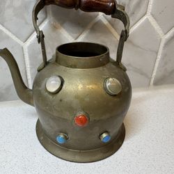 Brass Decorative Teapot with Stones