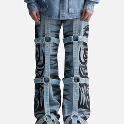 Who Decides War “Winged Logo Bondage Pant”