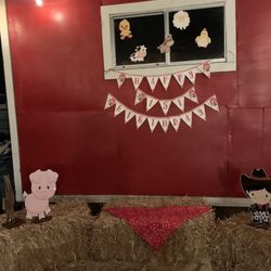 Barnyard Theme Birthday Banner 