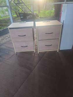 Nightstand TWO END TABLE DRESSER