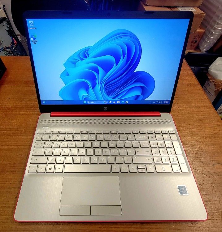 Fixed Price: HP RED 15.6" Notebook Intel Quad Core/ 8GB/ 128GB SSD WIN 11 #7415