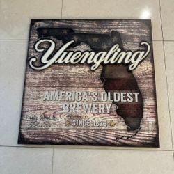 Yuengling Florida America Flag Wood Sign 28 x 28