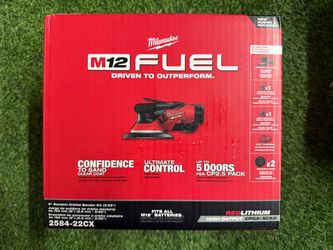 Milwaukee M12 FUEL 6" Random Orbital Sander Kit