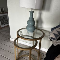 End Tables And Lamp