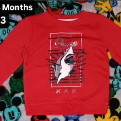 24 MONTHS Shark Sweatshirt $3