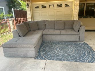 Free Delivery 🚚 Gray Sectional Bed / Sofa Cama Seccional