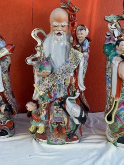 Porcelain Hand Painted Statuettes
