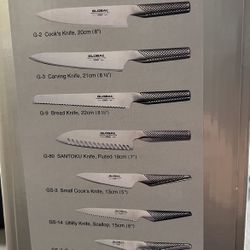 Global Knife 10 Piece Set Brand New