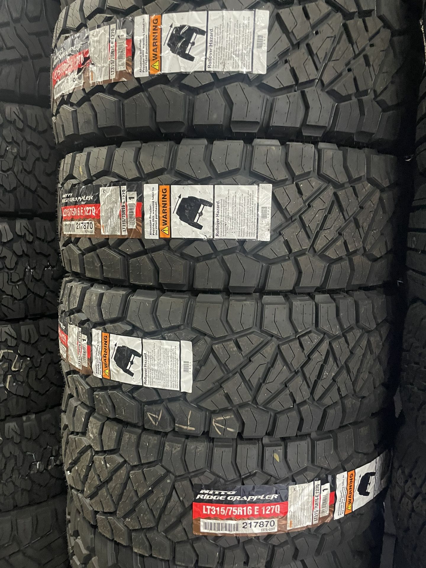 315/75/16 Nitto Ridge Grappler In Stock! for Sale in Covina, CA - OfferUp