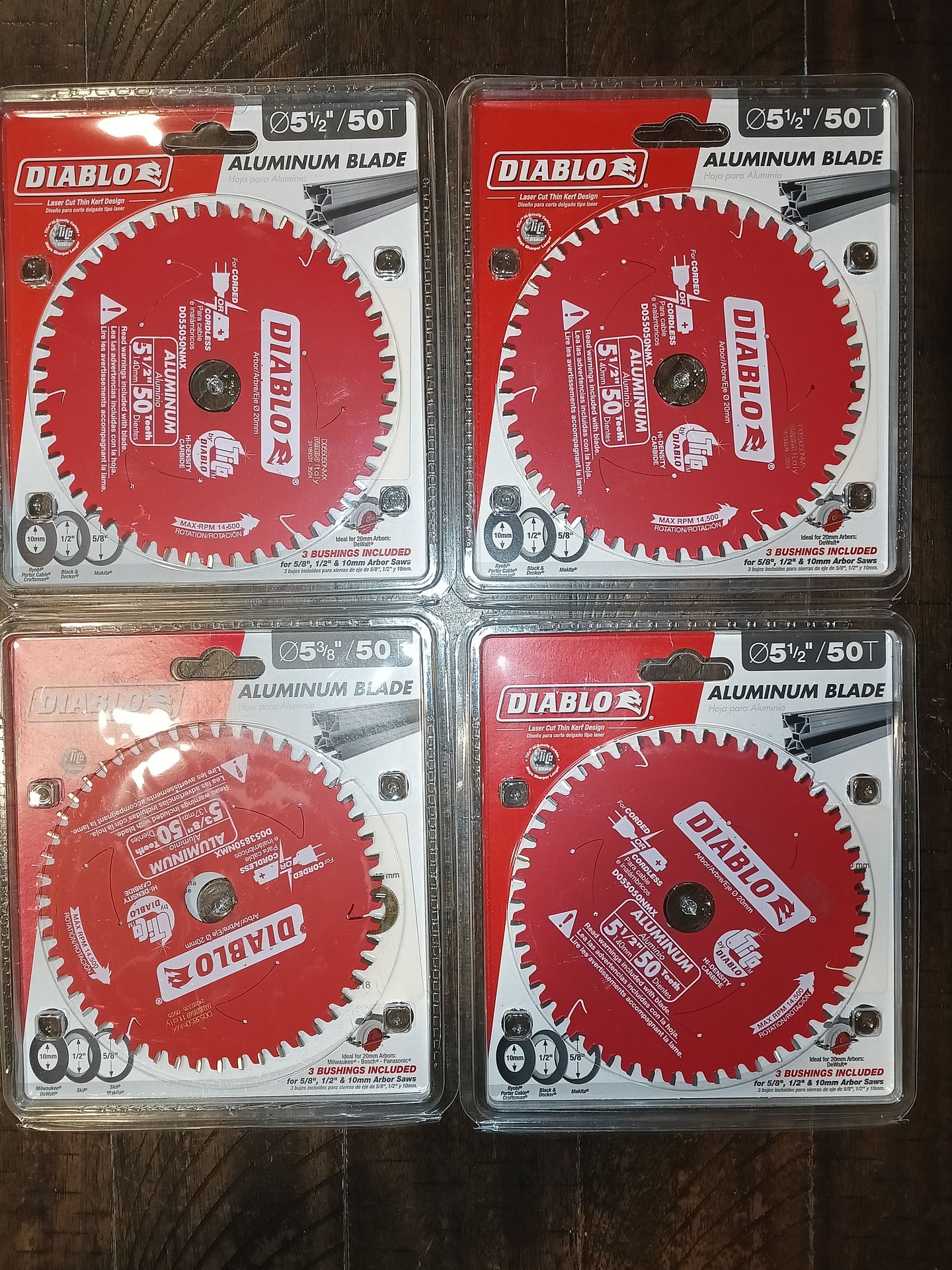 (4) Aluminum saw blades