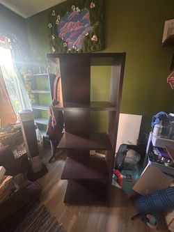 Wood shelves