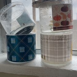 bath and body empty candle jars