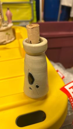 Williamsburg pottery bud vase