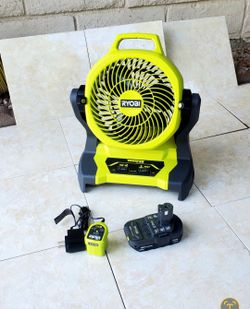 RYOBI 18V Bucket Top Misting Fan KIT