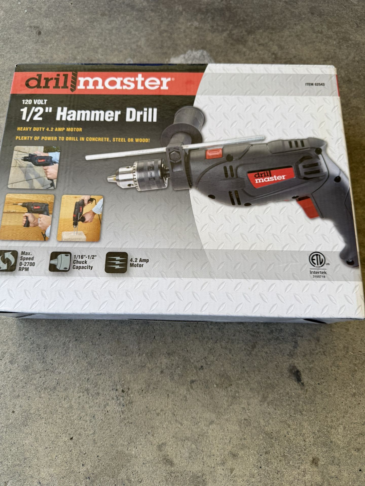 Drill Master 1./2 Hammer Drill New