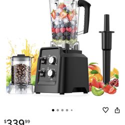 Blender, 68Oz. Countertop Blenders with 20Oz. Grinder, 28000 RPM Kitchen Blender for Smoothies, Ice Crushing, Frozen Fruits, Self-Cleaning, Speed Adju