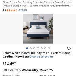 Zinus Cooling Mattress 