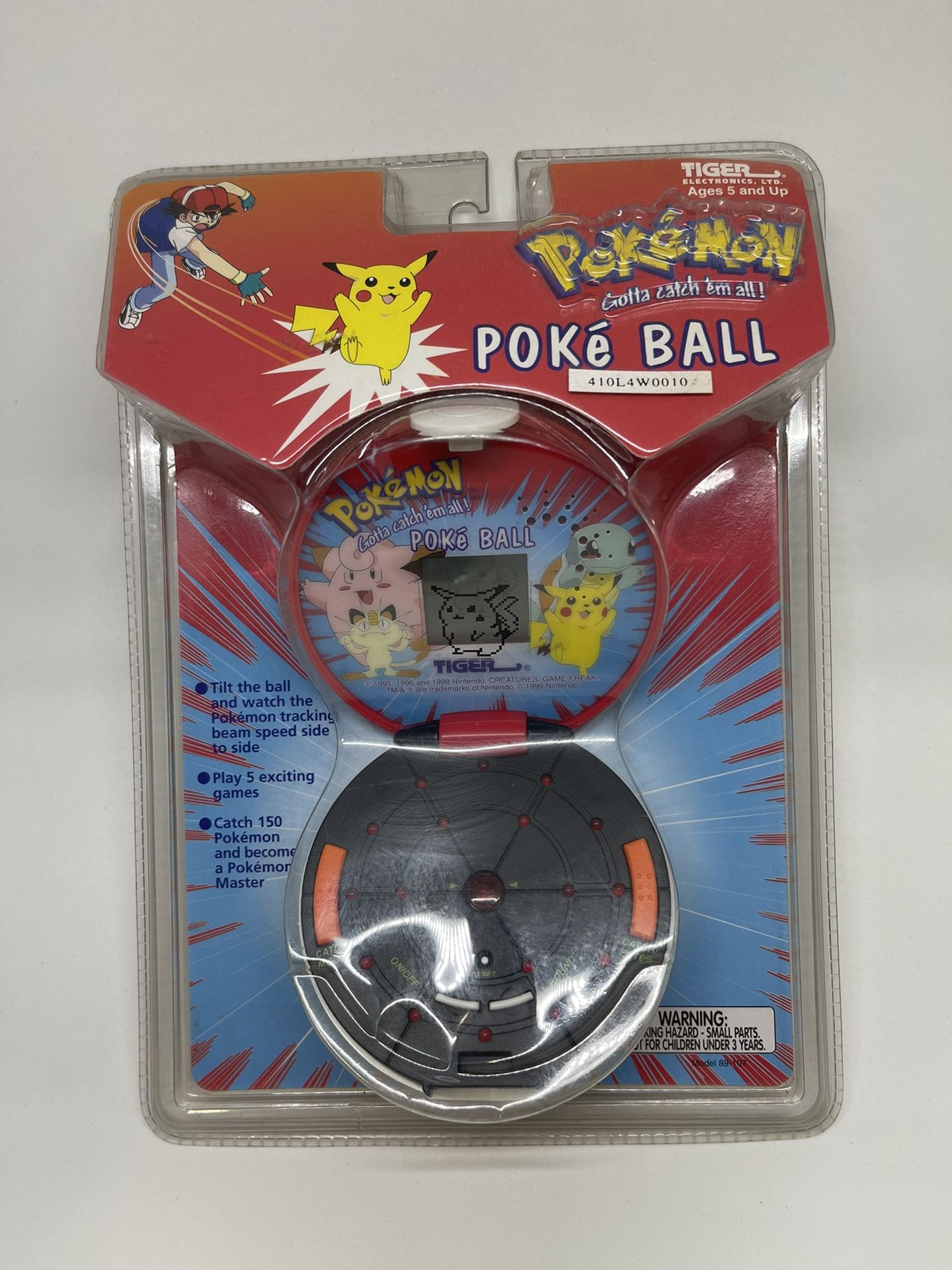 New Pokemon Poke Ball Tiger Electronics 1999 VINTAGE Factory-Sealed Pokeball