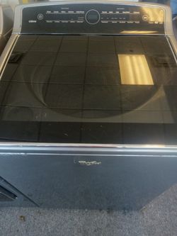 Matching whirlpool washing machine and electric dryer with warranty 