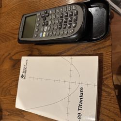 TI 89 With Manual, Original Purchaser