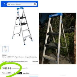 250 Lbs Step Ladder Aluminum Werner