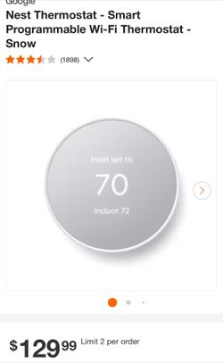 Nest Google Thermostat Wi-Fi Capable
