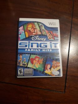 Wii DISNEY SING IT FAMILY HITS