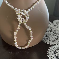 Collar De Perlas  Con Cristales