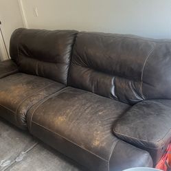 Leather Sofa 