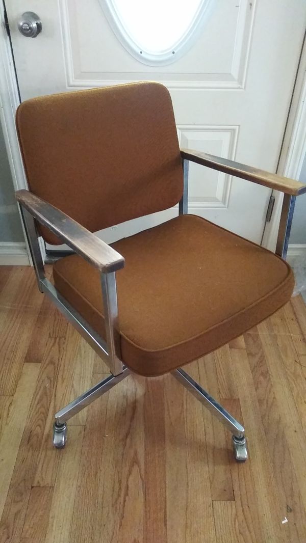 Vintage Reclining Swivel Office Chair Tanker For Sale In Hazel Park Mi Offerup