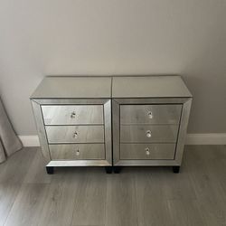 Mirrored Nightstands 