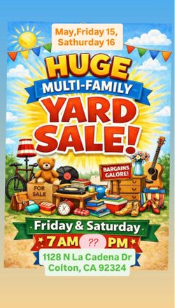 💥💥💥💥 YARD SALE SATHURDAY 16💥💥💥💥