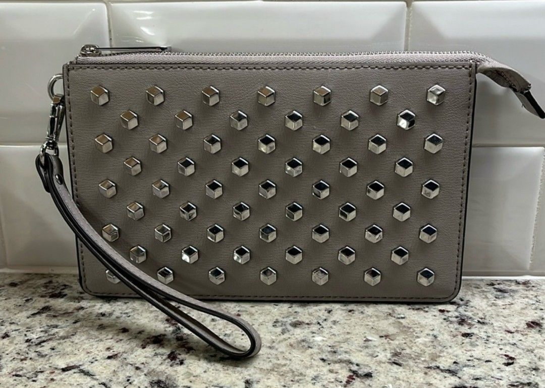 Michael Kors Studded Leather Clutch