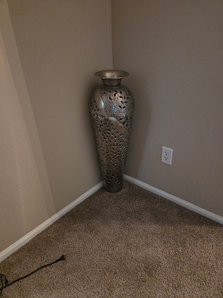 Large Silver Vase