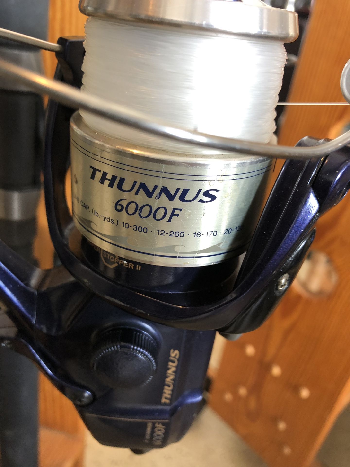 2 Shimano Thunnus 6000 F with crowder rods and 1 Thunnus 12000F with crowder rods