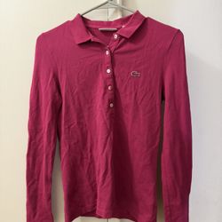 Lacoste Slim fit Polo. Size 36 fuchsia