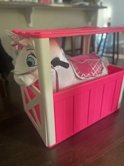 Electric Pony Ride On With Stable And Charger