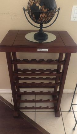Dark wood Wine 30 bottles holder